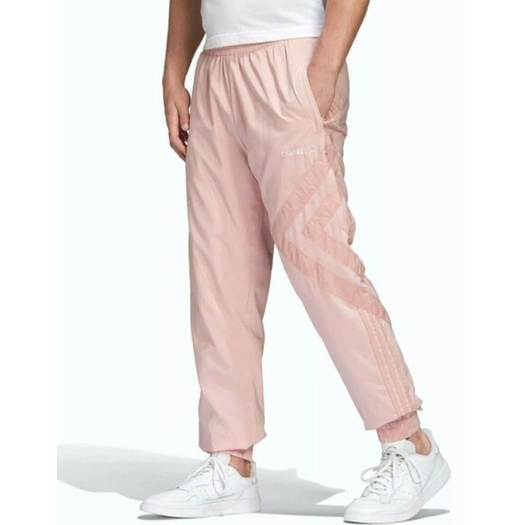 ADIDAS ORIGINALS PASTEL TREFOIL TRACK PANTS Joggers Mens Medium #GL6152 PINK - Picture 2 of 9
